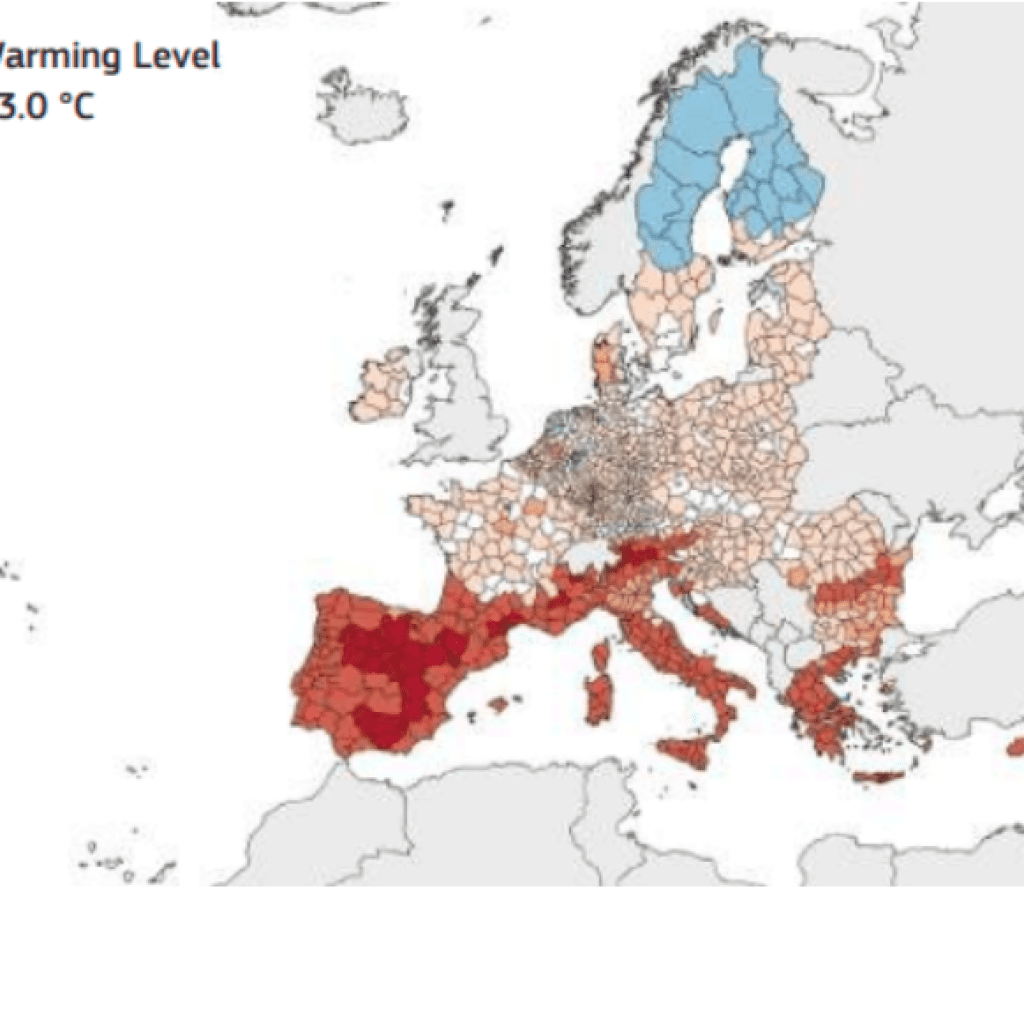 Gráficos cambio climático. Riesgo de sequía en ecosistemas terrestres