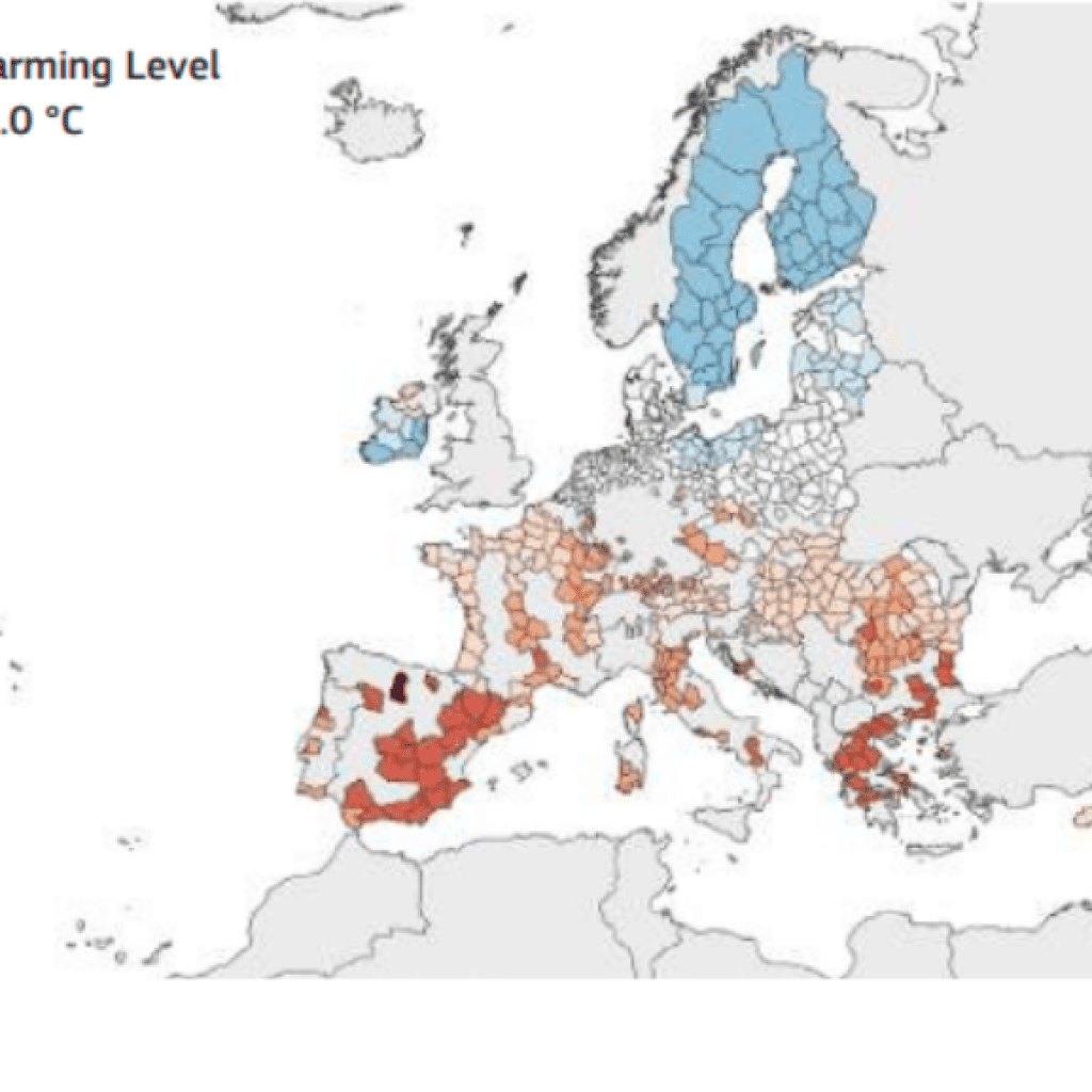 Gráficos cambio climático. Pérdidas en ecosistemas de agua dulce